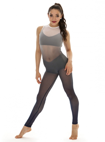 Ombre Mesh Unitard Set